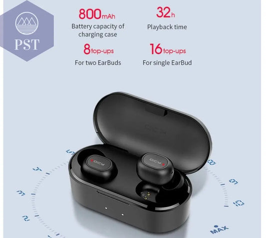 Dual Microphone Bluetooth Earphones with Charging Box PST PS Tradings