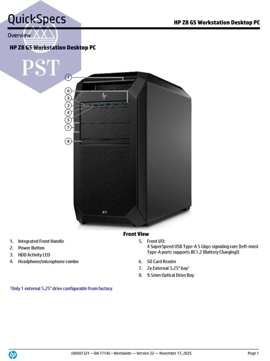 HP Z8 G5 Workstation PST PS Tradings Workstation Workstation HP Z8 G5 Workstation