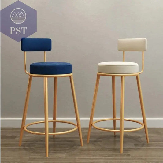 Moderne Einfachheit nordischen Barhocker ins Licht Luxus Bar stuhl Design Hocker nach Hause mit Rückenlehne Leders essel Theke Arbeits hocker PST PS Tradings
