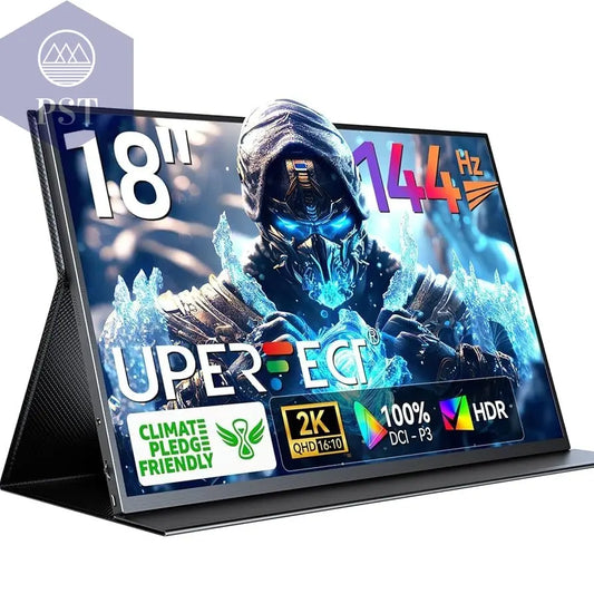 UPERFECT Mobile 18 Zoll Gaming Monitor 18" 2K Display 144Hz FreeSync Tragbar PST PS Tradings Monitor PST PS Tradings PST PS Tradings