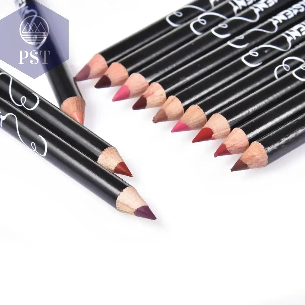 12 stc. professional Lip Liner Waterproof Wasserfest nude Lip Liner Set 12 Stück       PST PS Tradings