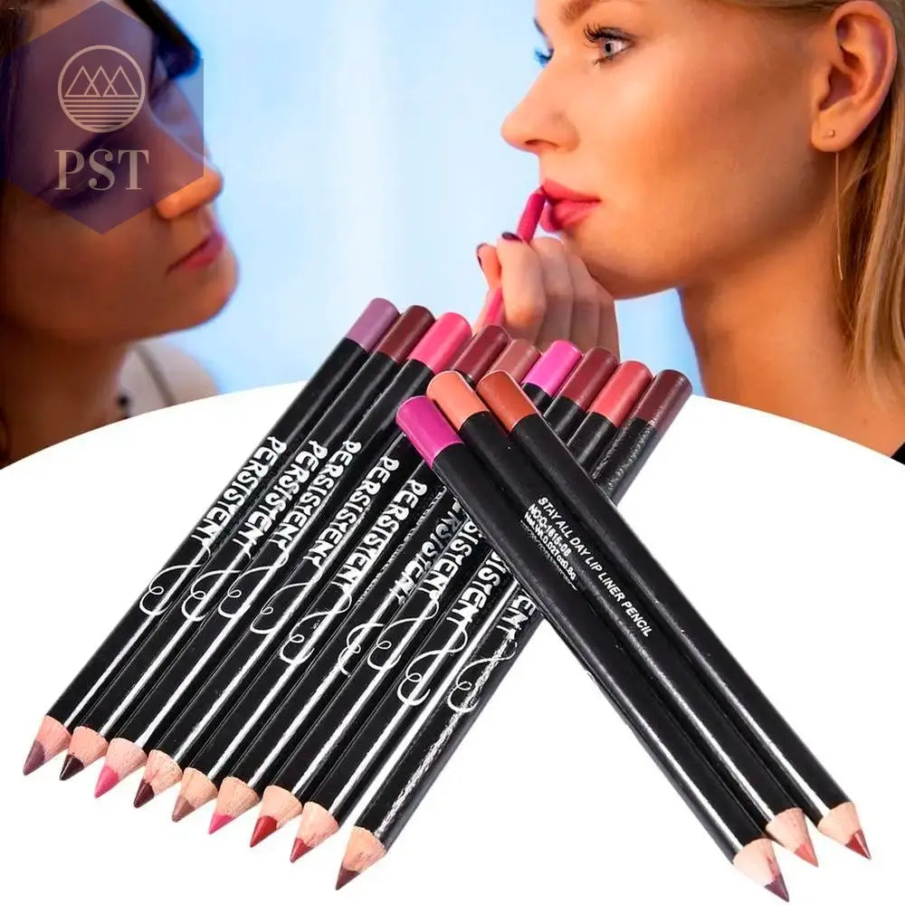 12 stc. professional Lip Liner Waterproof Wasserfest nude Lip Liner Set 12 Stück       PST PS Tradings