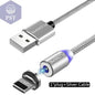1M Magnetic Design Micro USB Charging Cable  Cellphones & Telecommunications - Cellphones    Russian-Federation-Silver-For-Apple-iPhone PST PS Tradings