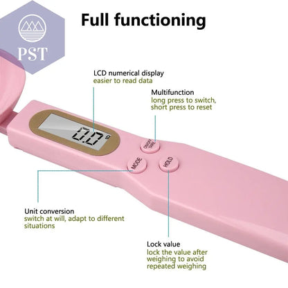 500g/0.1g LCD Display Digital Kitchen Measuring Spoon Electronic Digital Spoon Scale Mini Kitchen Scales Baking Supplies - PST PS Tradings