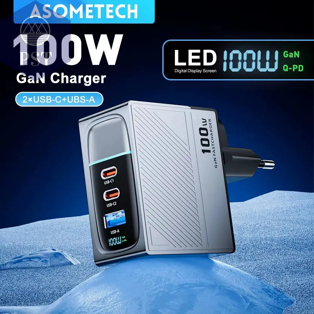 Asome Tech 100W Gan Ladegerät Qc 4,0 Pd 67W 65W Pps Display Tragbares Multi Usb Typ C Schnell Ladegerät Für Laptop Tablet Iphone Samsung PST PS Tradings  PST PS Tradings  PST PS Tradings Asome Tech 100W Gan Ladegerät Qc 4,0 Pd 67W 65W Pps Display Tragbares Multi Usb Typ C Schnell Ladegerät Für Laptop Tablet Iphone Samsung