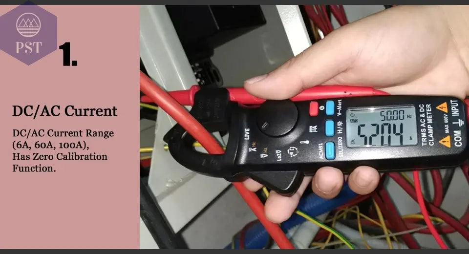 BSIDE Digital Clamp Meter 1mA High-Precision Ammeter Pliers True RMS DC AC Current Car Repair Electrical Temp Tester Multimeter       PST PS Tradings