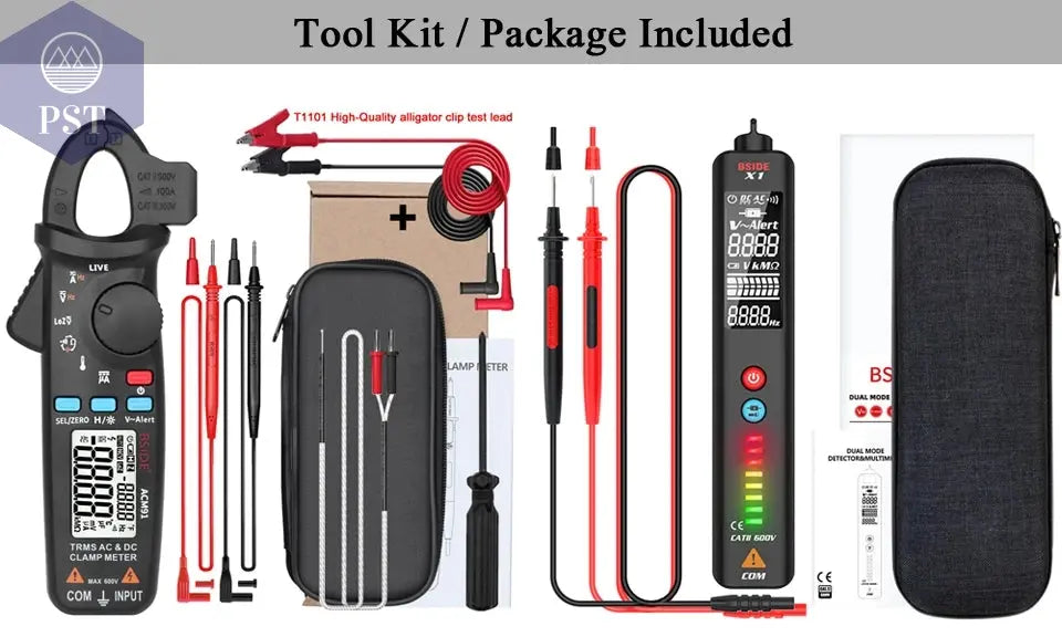 BSIDE Digital Clamp Meter 1mA High-Precision Ammeter Pliers True RMS DC AC Current Car Repair Electrical Temp Tester Multimeter       PST PS Tradings