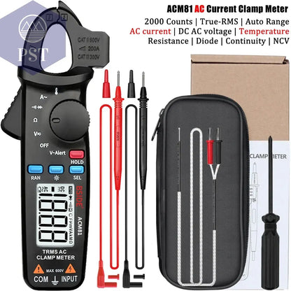 BSIDE Digital Clamp Meter 1mA High-Precision Ammeter Pliers True RMS DC AC Current Car Repair Electrical Temp Tester Multimeter       PST PS Tradings