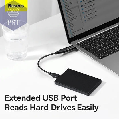 Baseus USB 3.1 OTG-Adapter USB Typ C auf USB-Buchse Konverter für MacBook Pro Air Samsung S22 Xiaomi USB-C USBC OTG-Anschluss       PST PS Tradings