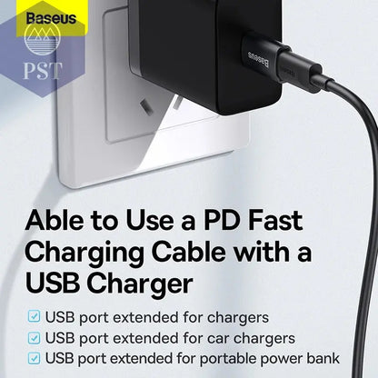 Baseus USB 3.1 OTG-Adapter USB Typ C auf USB-Buchse Konverter für MacBook Pro Air Samsung S22 Xiaomi USB-C USBC OTG-Anschluss       PST PS Tradings