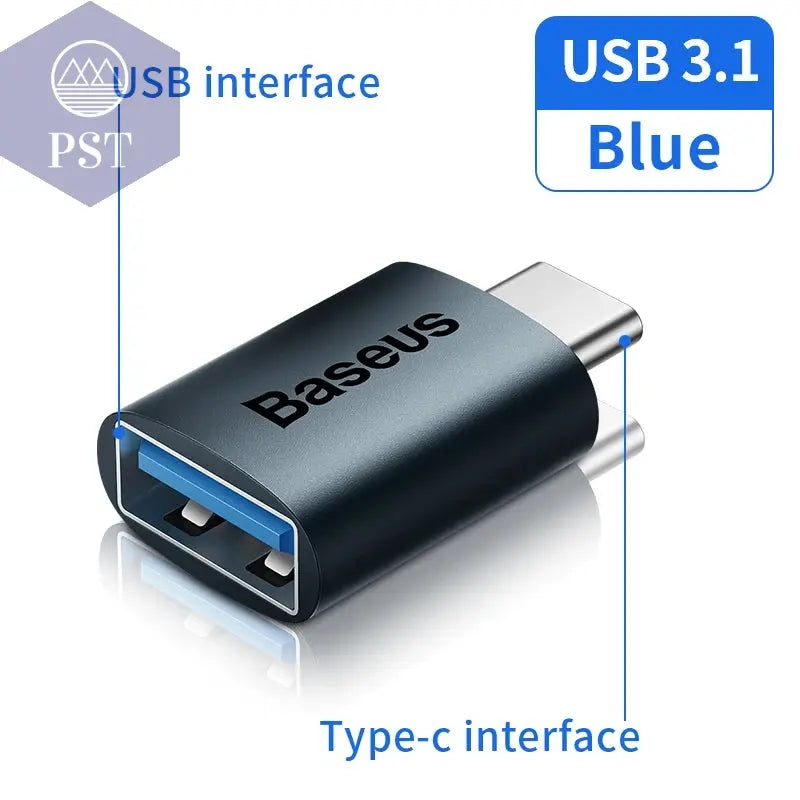 Baseus USB 3.1 OTG-Adapter USB Typ C auf USB-Buchse Konverter für MacBook Pro Air Samsung S22 Xiaomi USB-C USBC OTG-Anschluss       PST PS Tradings