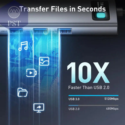 Baseus USB-C Hub 11-in-1 7-in-1 HDMI & VGA PST PS Tradings Zubehör PST PS Tradings  PST PS Tradings