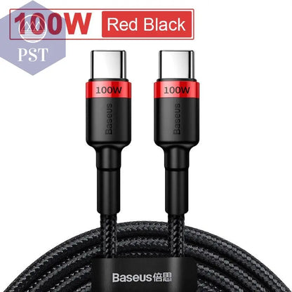 Double Sided USB Type C Cable      China-Black-100W-2m PST PS Tradings