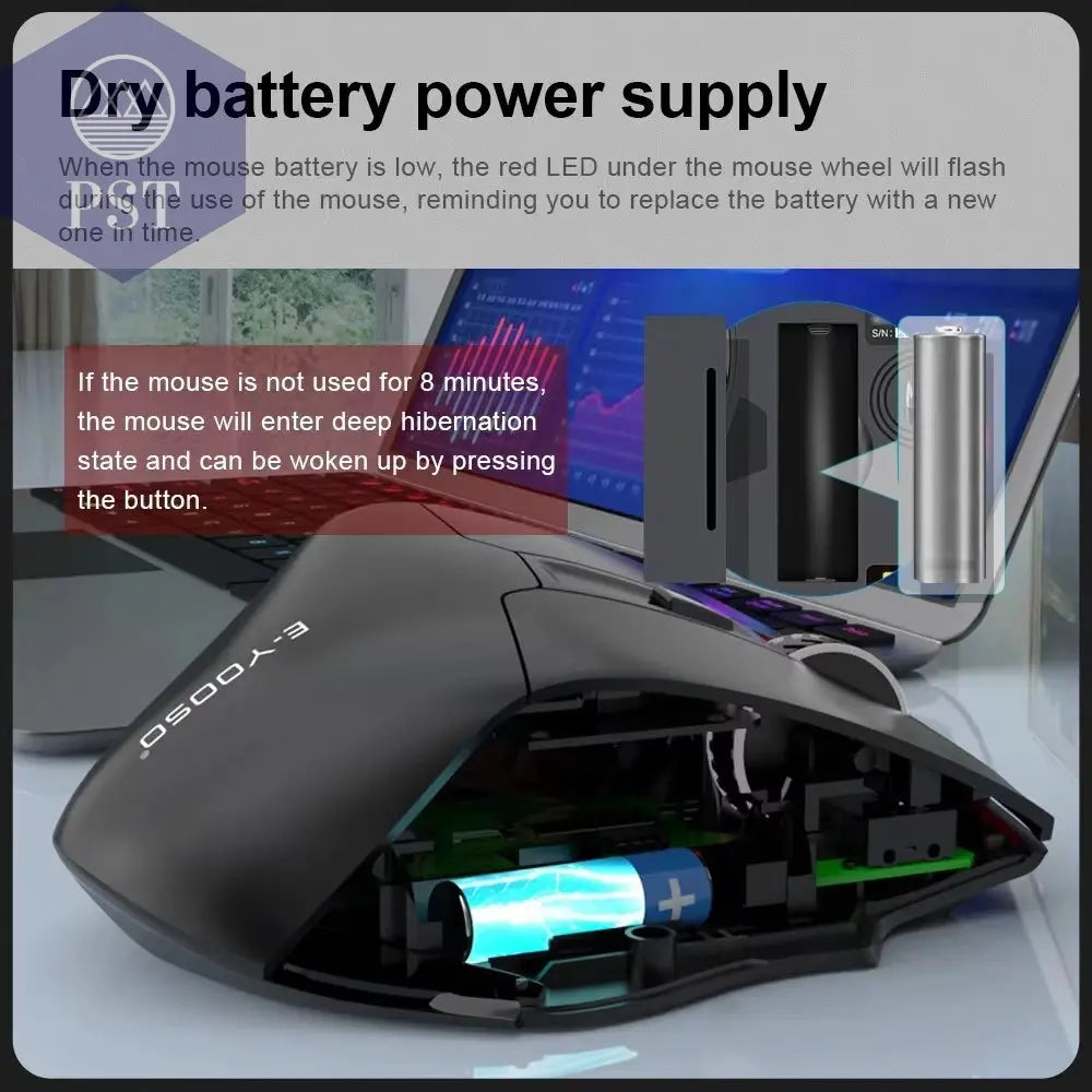 E-YOOSO X-31 USB 2,4G Drahtlose Gaming Maus 4800Dpi 5 Tasten Computer PC Mouse Gamer PST PS Tradings  PST PS Tradings  PST PS Tradings