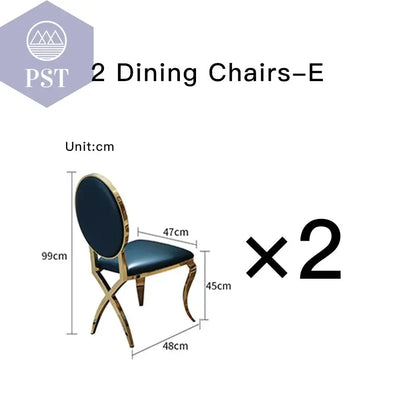 Eleganter Esstisch mit Stühlen Designer Esszimmer Marmor Style Esstisch Set PST PS Tradings Esstisch PST PS Tradings  PST PS Tradings