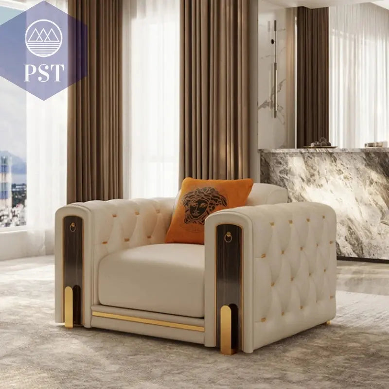 Elegantes Leder Sofa Set Luxus Couch PST PS Tradings Sofa PST PS Tradings  PST PS Tradings Elegantes Leder Sofa Set Luxus Couch Sofa