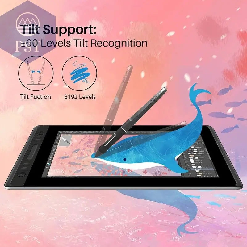 HUION KAMVAS Pro 13 GT-133 Pen Display Digital Graphic Tablet Monitor Battery-Free 8192 levels Pen Drawing Monitor Tilt Function - PST PS Tradings