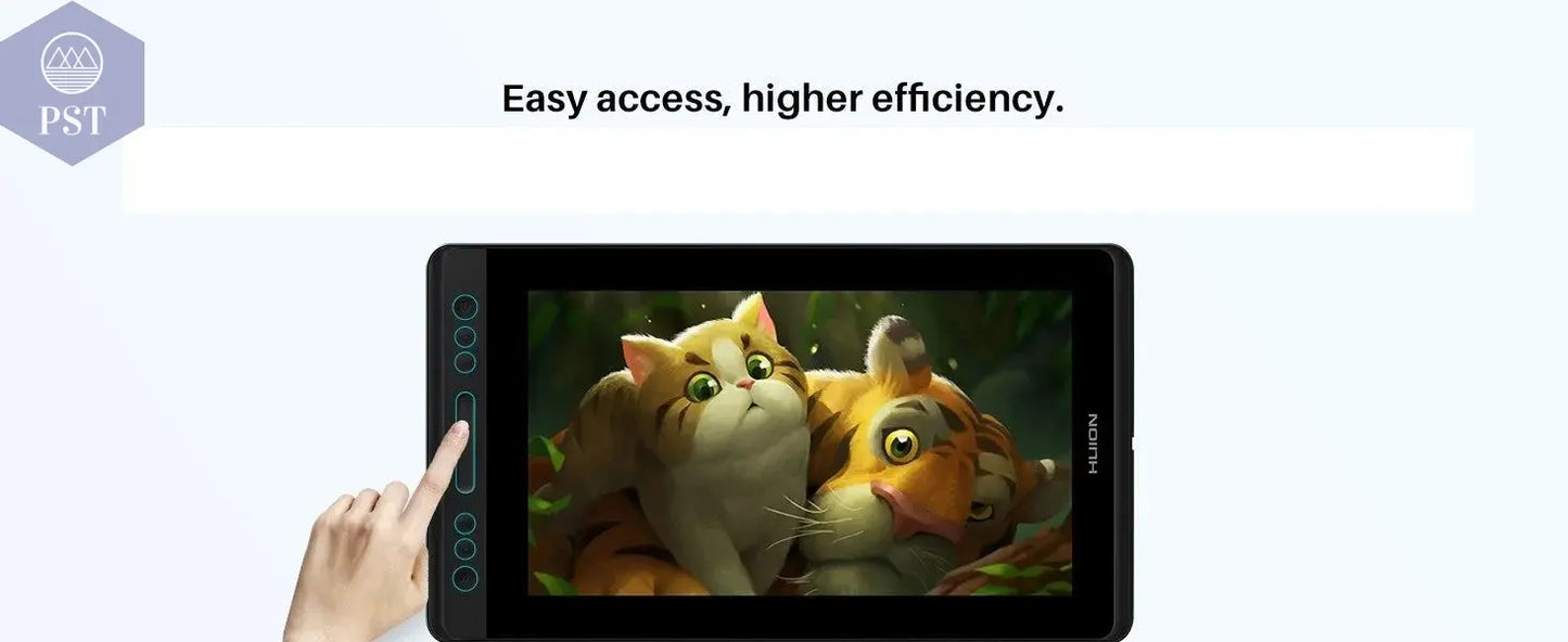 HUION KAMVAS Pro 13 GT-133 Pen Display Digital Graphic Tablet Monitor Battery-Free 8192 levels Pen Drawing Monitor Tilt Function - PST PS Tradings