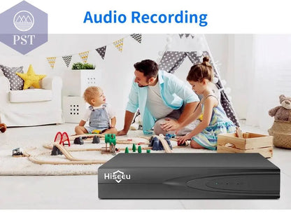 Hiseeu H.265+ HEVC 8CH 16CH 32CH CCTV NVR 4K 8MP 5MP 4MP 3MP 2MP IP Network Video Recorder For Surveillance Camera System Kit - Property & Safety Tradings