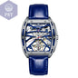 Hollowed Fashion Automatik Herren Uhr Skeletton Armbanduhr PST PS Tradings  PST PS Tradings Blue PST PS Tradings Hollowed Fashion Automatik Herren Uhr Skeletton Armbanduhr