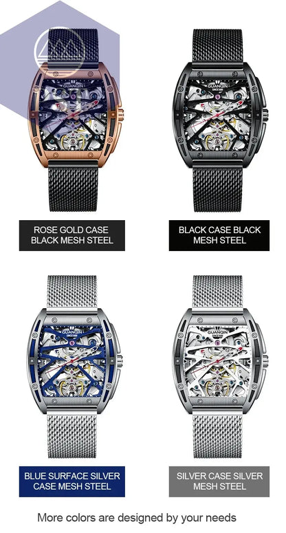 Hollowed Fashion Automatik Herren Uhr Skeletton Armbanduhr PST PS Tradings  PST PS Tradings  PST PS Tradings Hollowed Fashion Automatik Herren Uhr Skeletton Armbanduhr