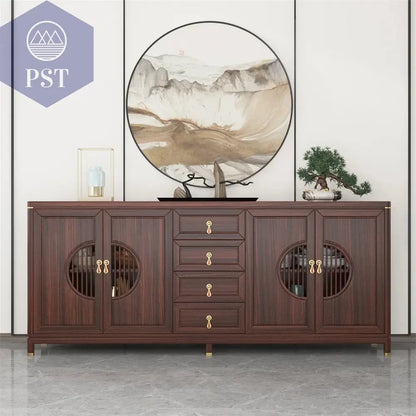 Kommode Designer Möbel moderner Schrank für Wohnzimmer, Küche & Flur PST PS Tradings  PST PS Tradings 200x45x90cm-Zebrano PST PS Tradings Kommode Designer Möbel moderner Schrank für Wohnzimmer, Küche & Flur