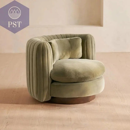 Lounge Sessel runder Sessel Stuhl im modernen Design PST PS Tradings Stuhl PST PS Tradings green95x88x68cm PST PS Tradings