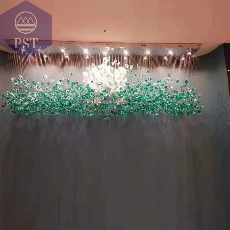 Luxuriöse LED Kristall Deckenleuchte Entrée Wohnzimmer Deckenbeleuchtung PST PS Tradings Deckenleuchte PST PS Tradings  PST PS Tradings