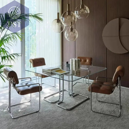 Minimalistischer moderner Wohnzimmer Stuhl aus Edelstahl PST PS Tradings Stuhl PST PS Tradings  PST PS Tradings