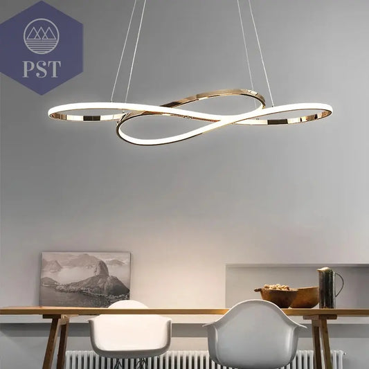 Moderne LED Deckenleuchte Pendelleuchte Beleuchtung Schwarz/Gold PST PS Tradings Deckenleuchte PST PS Tradings  PST PS Tradings