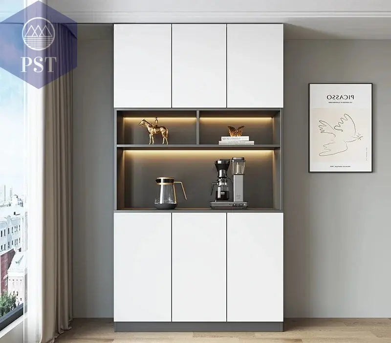 Moderne Wohnzimmerschrank mit Glastüren PST PS Tradings  PST PS Tradings 120x40x220cm-D PST PS Tradings