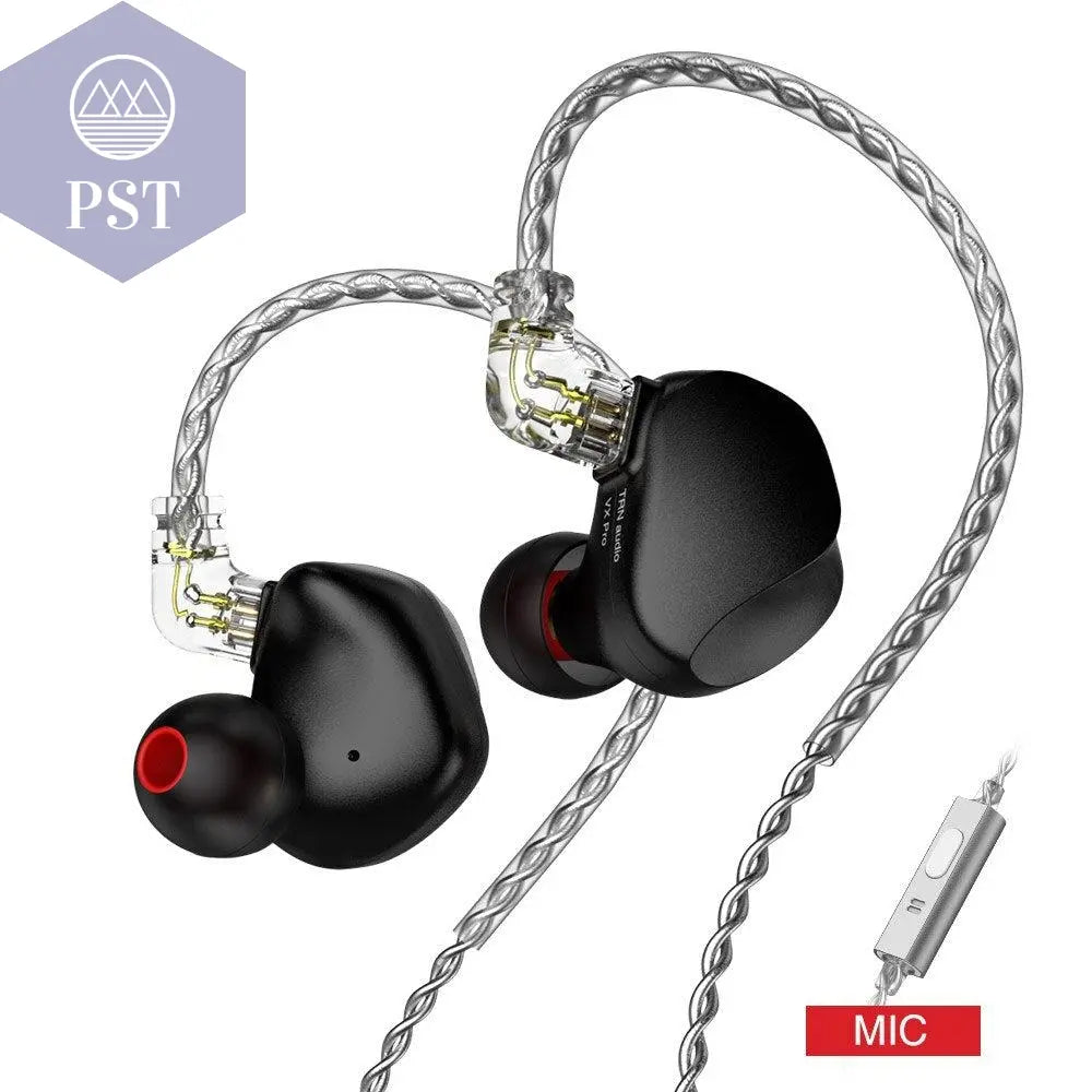 Pro DJ Metal In Ear Earphones      Black-with-Mic-China PST PS Tradings