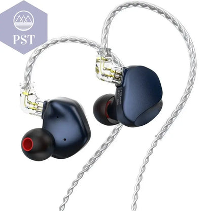 Pro DJ Metal In Ear Earphones      Blue-without-Mic-China PST PS Tradings