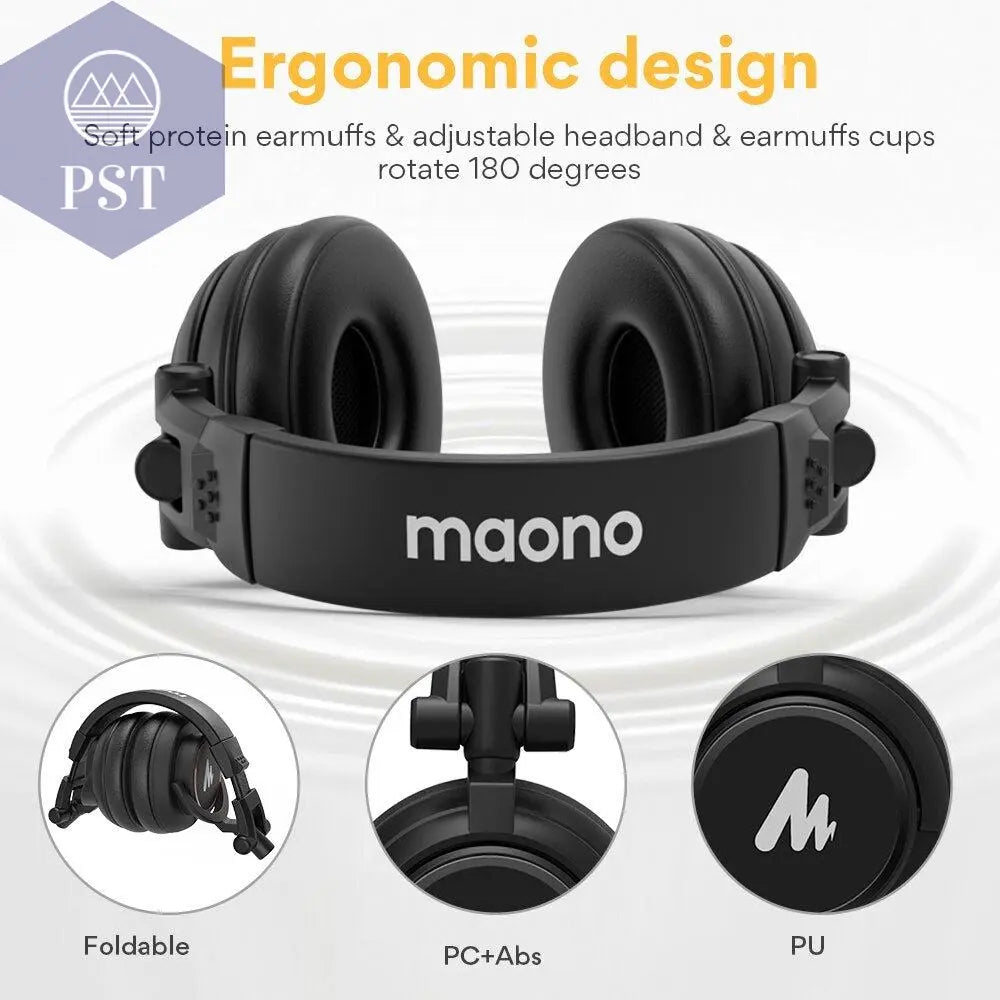 Professional DJ Studio Monitor Headphones       PST PS Tradings