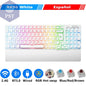 RK96 Kabellose RGB Gaming Tastatur PST PS Tradings  Spanish White / Red Switch / CHINA RK96 Kabellose RGB Gaming Tastatur