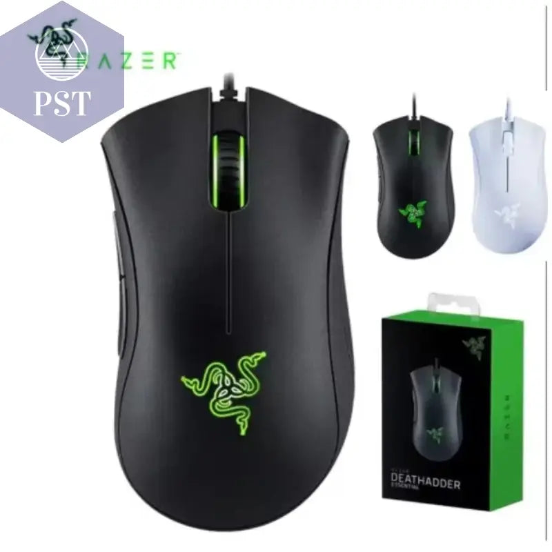 Razer Deathadder Essential Kabelgebundene Gaming Maus / Kabelgebundene Mäuse 6400 DPI 5 Unabhängige Tasten Für Laptop Gaming PC Computer Workstation PST PS Tradings  PST PS Tradings  PST PS Tradings