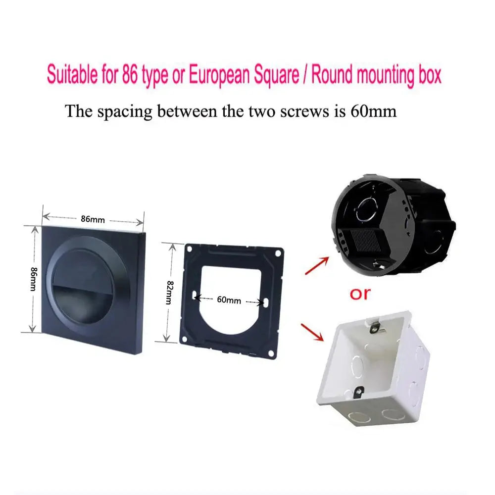 Einbau in LED-Treppen licht 85-265V Wand leuchte Beleuchtung Schritt Treppe Gang Lampen warm kühl weiß Keller Durchgang Fuß lichter       PST PS Tradings