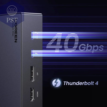 UGREEN Thunderbolt4 Docking Station 13-in-1 40Gbps Triple 4K 60Hz Single 8K 30Hz with HDMI DP RJ45 SD&TF 4.0 for MacBook Laptop - Property & Safety Tradings