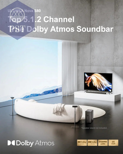 ULTIMEA Nova S80 5.1.2 Hifi Surround Soundbar Dolby Atmos Raumklang eArc 520W Subwoofer PST PS Tradings Soundbar PST PS Tradings  PST PS Tradings