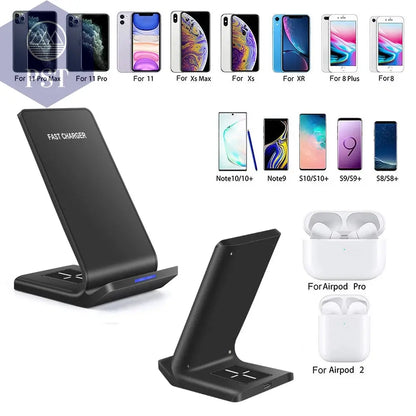 kabelloses Ladegerät Schnelllader Schnellladegerät fast charging max. 30W kabellose 2-in-1 Ladestation um 2 Geräte gleichzeitig zu laden jeweils max. 15W  Cellphones & Telecommunications - Cellphones     PST PS Tradings